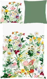 fleuresse Bettwäsche Wendebettwäsche, Bettwäsche Satin, TENCEL™ Lyocell Blumen