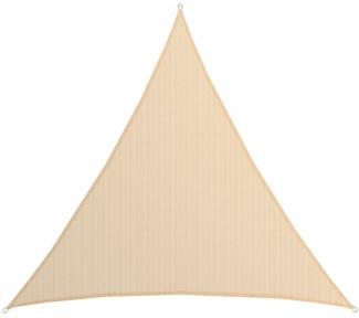 AMANKA UV Sonnensegel 6x6x6 HDPE Dreieck Sonnenschutz Überdachung Balkon Garten Beige