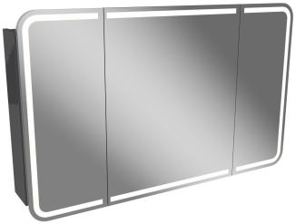 Lanzet M9 Spiegelschrank 120 cm mit umlaufender LED-Beleuchtung, Anthrazit