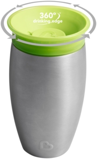 Munchkin Stainless Steel Miracle 360° Trinklernbec