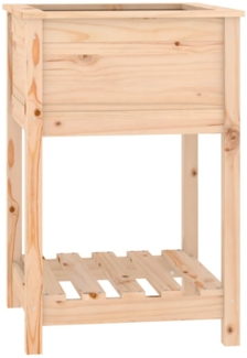vidaXL Pflanzkübel mit Ablage 54x54x81 cm Massivholz Kiefer 823773