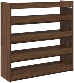 vidaXL Schuhregal Braun Eichen-Optik 80x25x81 cm Holzwerkstoff 859911