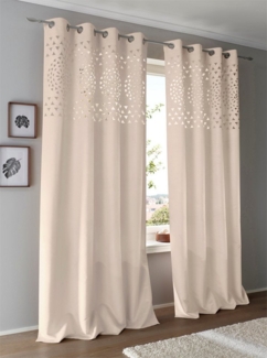 heine Gardine Dekoschal, Ösen (1 St), blickdicht, Fertigstore gerade Form
