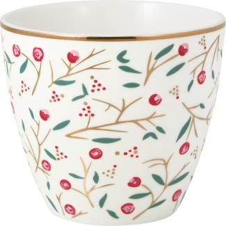 Greengate Latte Cup Maise White STWLATPMSE0106