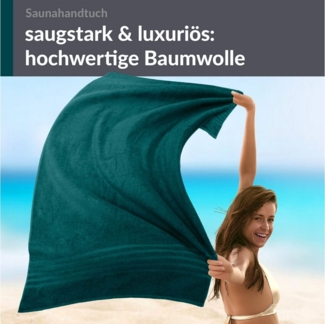 Lashuma Saunatuch XXL Handtuch London, Frottee (1-St), großes Badetuch Damen & Badehandtuch Herren 80x200 - Saunahandtuch