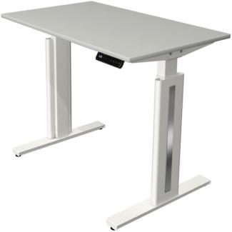 Kerkmann Move 3 fresh Schreibtisch Steh und Sitztisch (B) 100 x (T) 60 cm lichtgrau