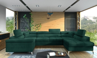 Eltap Thiago Ecksofa (Monolith 37) Seite rechte, Grün, 208 x 88 x 342 cm