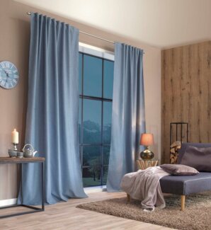 Home Basics Vorhang ESKIMO, Multifunktionsband (1 St), blickdicht, Thermostoff Uni ESKIMO