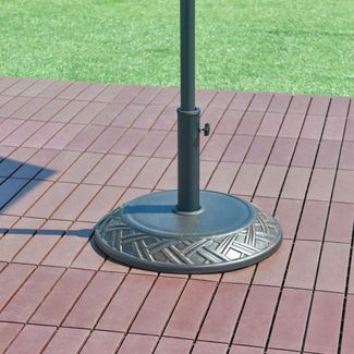 Sonnenschirmständer Bisegna Beton Ø50x7cm Bronzefarben 25 kg [casa. pro]