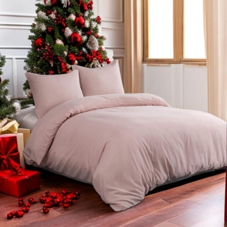 AYSW Microfaser Bettwäsche Set 1 Bettbezug 200x200cm + 2 Kissenbezüge 80x80cm