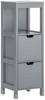 SoBuy FRG127-SG Badunterschrank, MDF, Lackiert, Grau, 30 x 90 x 30 cm
