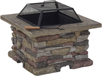 Grill-Feuerstelle KELUD Beton Grau