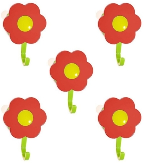Kochblume Wandhaken Blumenhaken L, (Spar-Set, 5-St), Tragkraft bis zu 8 kg