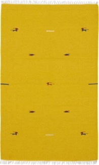 Morgenland Kelim Teppich - Trendy - 180 x 120 cm - gelb
