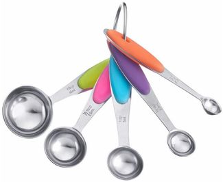 WESTMARK Messlöffel »Pendolino«, klein, 5 Stück, Edelstahl, Silikon