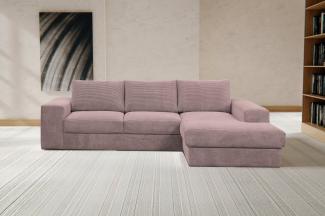 WERK2 Ecksofa Rozzana, Design Ecksofa mit hohem Komfort in trendig-weichem Cord & Breitcord