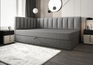 B&B Home Boxspringbett Boxbett Adelle VII (H3 Matratze Bonellfederung, Kopfteil, Seitenteil und Bettkasten)