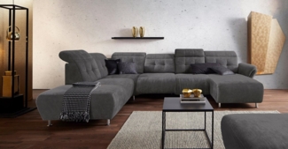 Places of Style Wohnlandschaft Manhattan U-Form, 2 Sitze mit elektrischer Relaxfunktion, verstellbare Armlehnen