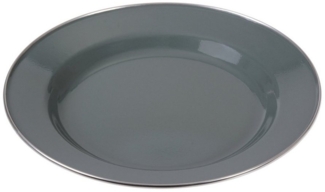 Teller emailliert grau 26 cm