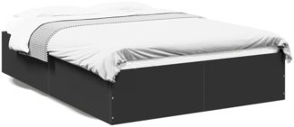 vidaXL Bettgestell Schwarz 120x200 cm Holzwerkstoff 3281022