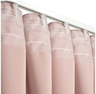 Eurofirany Vorhang MILAN Blickdichte Vorhänge mit festen Gardinenhaken, Verdunkelungsvorhänge