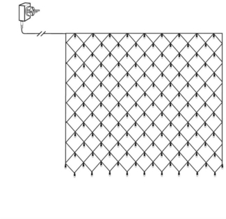 MARELIDA LED-Lichternetz LED Lichternetz 200 bernstein gold warmweiße LED 3mx3m für Außen, 200-flammig
