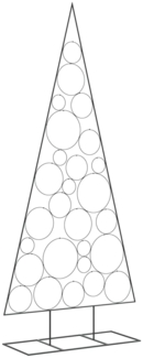vidaXL Metall-Weihnachtsbaum zum Dekorieren Schwarz 210 cm 4018959
