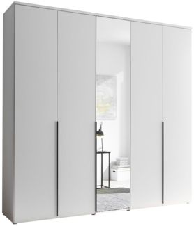 Kleiderschrank Konstanz / Kevo , Holzwerkstoff , Anthrazit , 225 x 225 x 52 cm