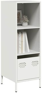 Highboard, BuffetSchrank, Büroschrank Weiß 35x39x103,5 cm Stahl