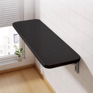 JEOBEST Klapptisch Wandklapptisch Esstisch Küchentisch Schreibtisch, Esszimmertisch, Wandmontiert, 80 x 50 x 1,6 cm