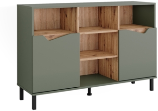 Kommode Marelle Grün/Artisan 120x81.3 cm mit 2 Türen Vicco