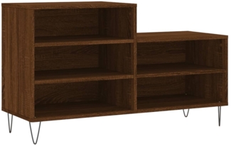 vidaXL Schuhregal Braun Eichen-Optik 102x36x60 cm Holzwerkstoff 831395