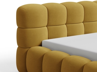 Chilly Möbel Polsterbett Stone Samt Stoff 200x200 cm mit Stauraum Velluto 08