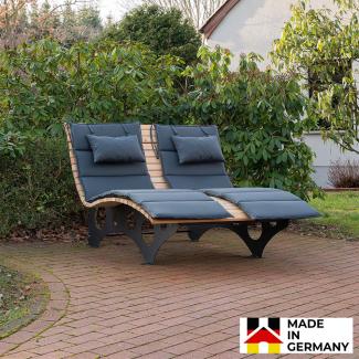 HOME DELUXE Wellenholzliege/Waldsofa inkl. 2x Auflage TAIGA