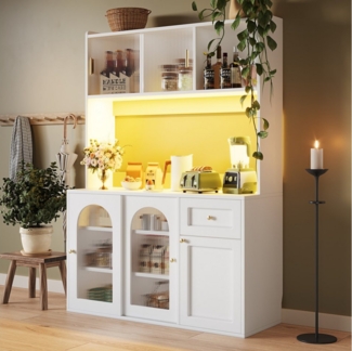 Odikalo Küchenbuffet Küchenschrank Anrichte Hochschrank Buffetschrank Vitrine Sideboard