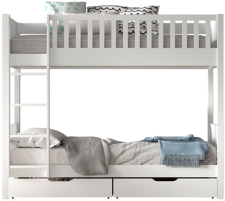 Etagenbett Karyl 208x105x175 Hochbett Massivholz Weiß