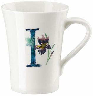 Hutschenreuther Flower Alphabet Becher mit Henkel - I, Bone China, Iris, 400 ml, 02048-727388-15505