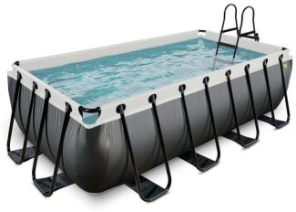 EXIT Swimming Pool rechteckig Premium 400 x 200 x 100 cm Schwarz