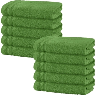 Erwin Müller Handtuch Handtuch "Heidelberg" 10er-Pack, Walk-Frottier Uni