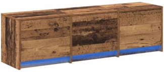 vidaXL TV Schrank mit LEDs Altholz 140 x 34 x 40 cm Holzwerkstoff 3418705