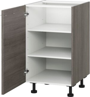 KOCHSTATION Unterschrank KS-Trea U60 zwei Einlegeböden, Breite 60 cm, Höhe 75 cm, mit verstellbaren Füßen