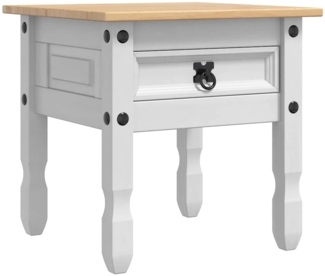 vidaXL Beistelltisch Weiß 50 x 50 x 50 cm Massives Kiefernholz 42021193