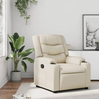 vidaXL Relaxsessel Creme Kunstleder 374120