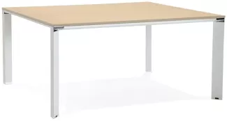 Kokoon Design Schreibtisch Efyra Holz Natur und Weiß 160 cm