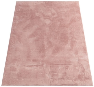 KADIMA DESIGN Teppich waschbar Einfarbig Wohnzimmer schmutzabweisend Teppich Kurzflor, Rechteckig, Höhe: 14 mm, Florhöhe: 10 mm, 100% Polyester, Rechteckig, 60x90cm, Pink