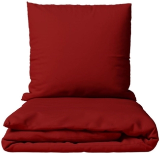 Leonado Vicenti Bettwäsche Baumwolle 135x200, 155x200, 155x220, 200x200, 200x220 oder 240x220, Renforcé, 2 teilig, Einfarbig mit Reißverschluss