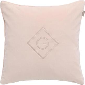 Gant Home Kissenhülle Velvet G Cushion Samt Peony Rosa (50x50cm) 853080301-601