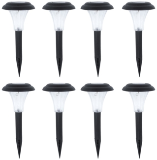 8er Set LED Solar Steckleuchten für den Außenbereich