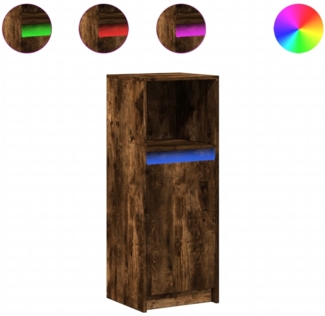 vidaXL LED-Sideboard Räuchereiche 38x34x100 cm Holzwerkstoff 852170