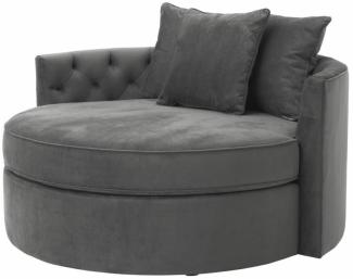 Casa Padrino Designer Sofa Dunkelgrau 157x148 x H. 90 cm